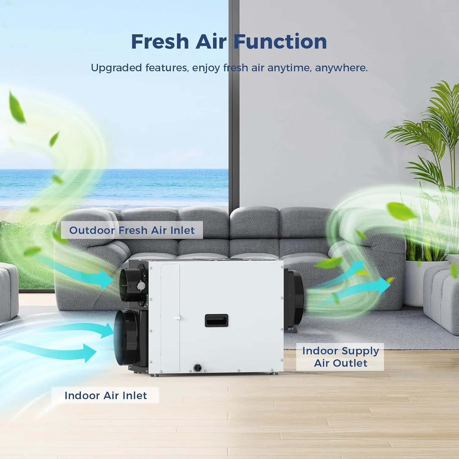 AlorAir Sentinel WHD 100 Whole House Dehumidifier | 90 PPD for