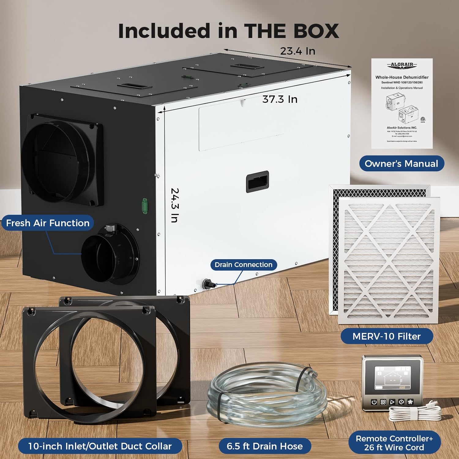 AlorAirĀ® Sentinel WHD 120 Whole Home Dehumidifier - Image 9