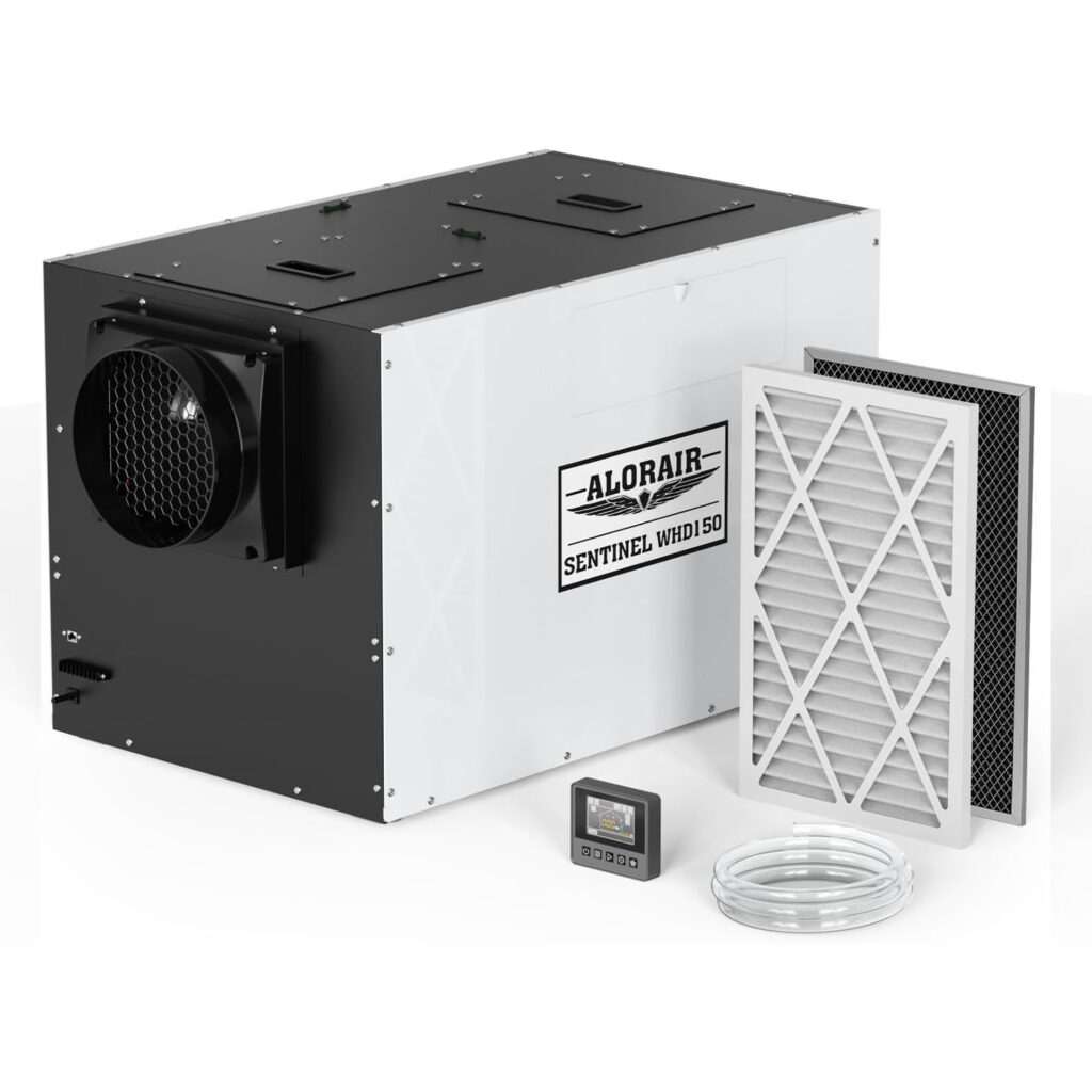 AlorAir Sentinel WHD 150 whole house dehumidifier for large homes