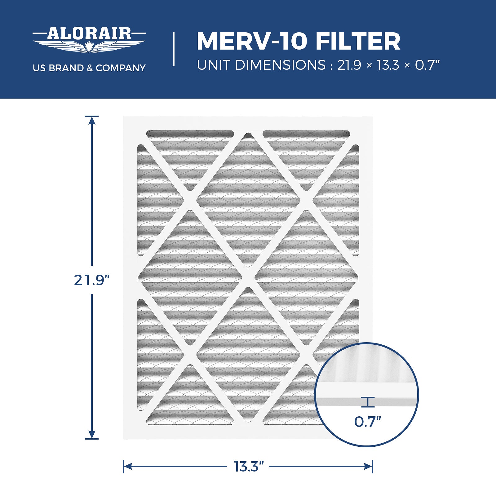 AlorAir 3 Pack MERV-10 Filter for Sentinel WHD150/200 Whole House Dehumidifiers - Image 3