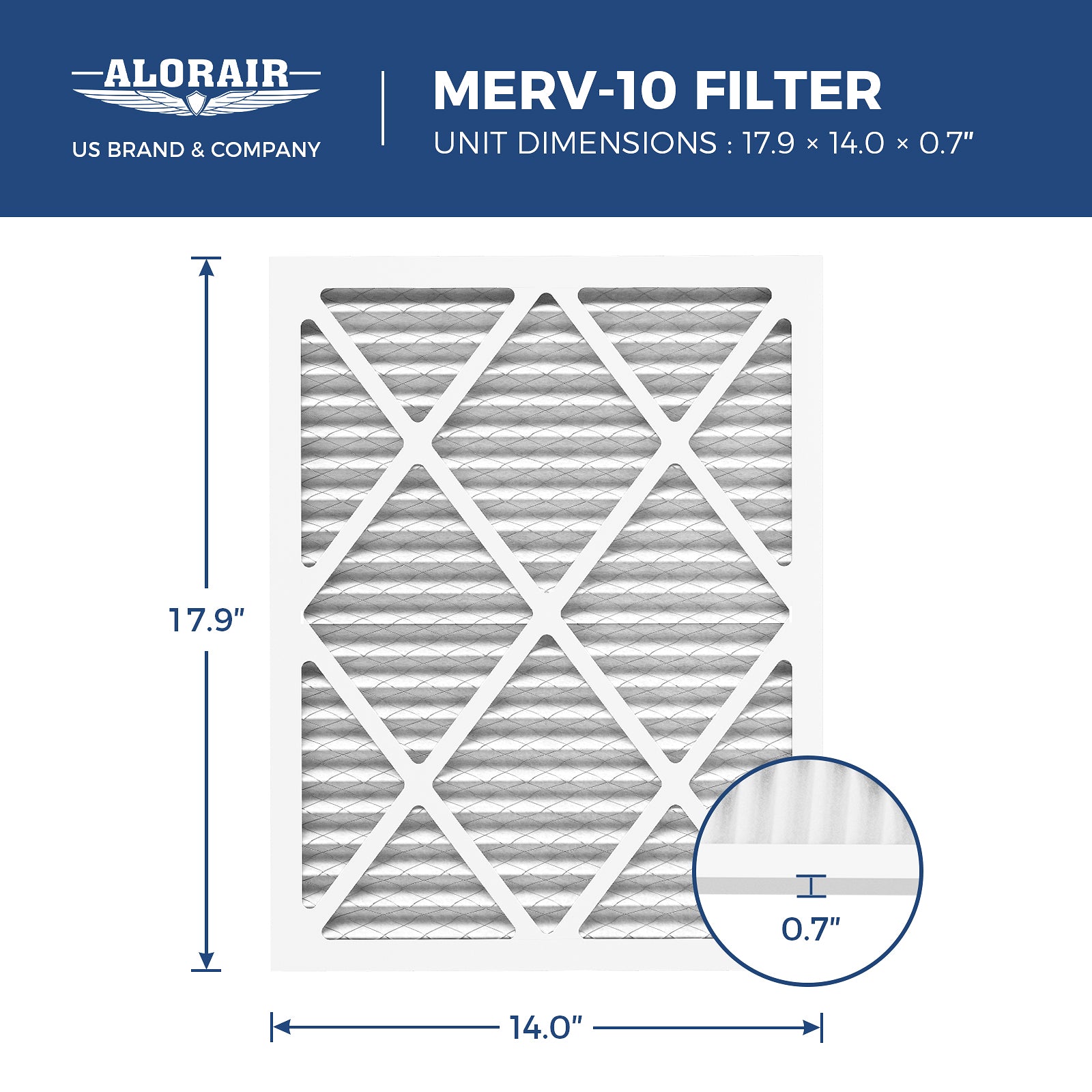 AlorAir 3 Pack MERV-10 Filter for Sentinel WHD100/120 Whole House Dehumidifiers - Image 3
