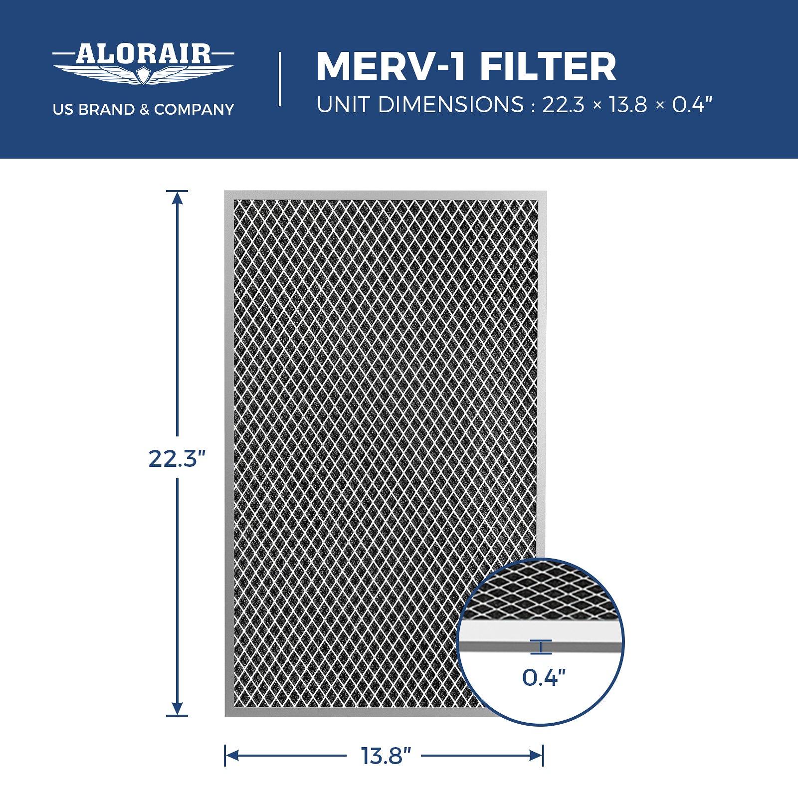 AlorAir 3 Pack MERV-1 Filter for Sentinel WHD150/200 Whole House Dehumidifiers - Image 3