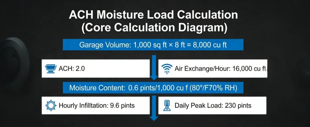 ACH Moisture Load Calculation