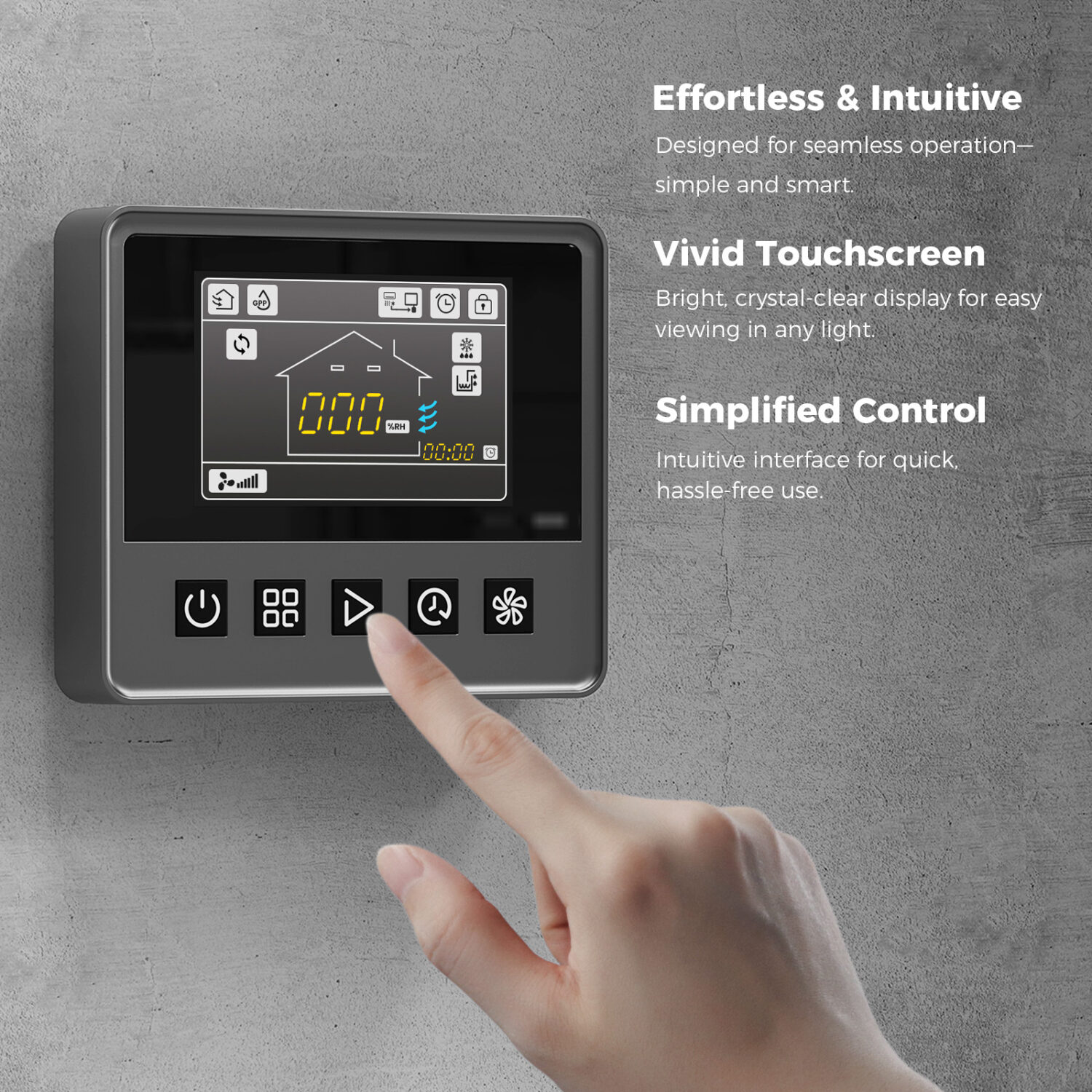 AlorAir Remote Controller for Sentinel WHD100/WHD120 Whole Home Dehumidifiers